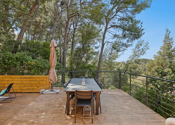 Piscine Lealys Costebelle Clim/wifi/plages דירה *